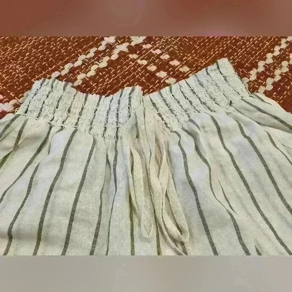 Sim & Sam Cotton Linen Stripe Shorts Size Medium - Picture 7 of 11